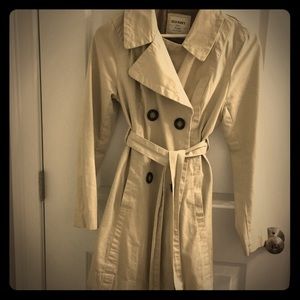 Old Navy, Trench Coat, Nude